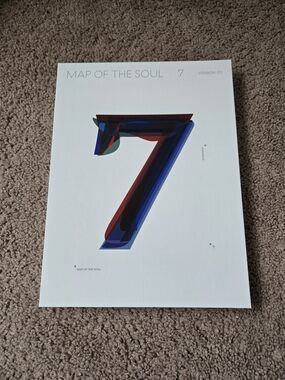BTS Map of the Soul 7 Version 03 Album Poster - White with Multicolor '7'